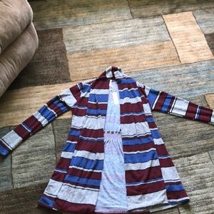 PinkBlush striped cardigan